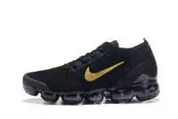 homme nike vapormax flyknit black gold